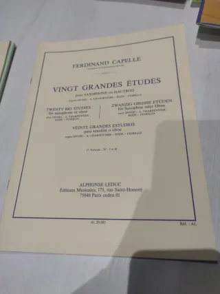 Vingt Grandes Études Saxo/Oboe