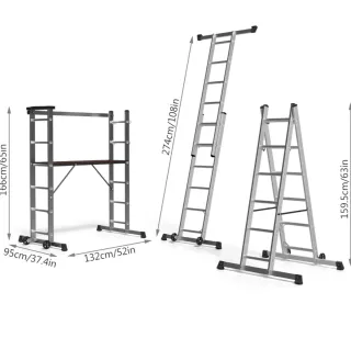 Andamio aluminio 3 en 1 VOUNOT®