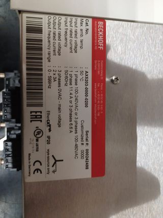 Servodrive Beckhoff Ref. AX5203-0000-0200