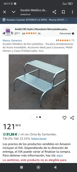 Escalera metálica multiusos 3 alturas