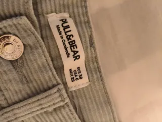 Pantalón pana Pull&Bear azul claro