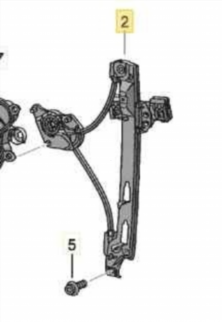 6J4839461A ELEVALUNAS TRASERO IZQUIERDO SEAT IBIZ
