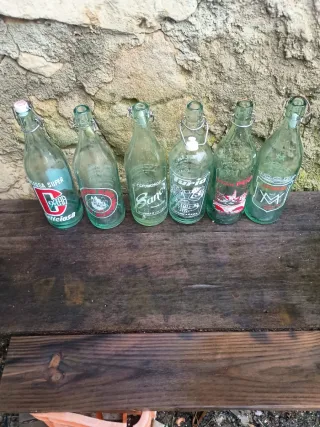 Lote 6 Botellas Gaseosa Antiguas