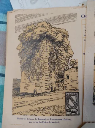 Lote de 30 postales de castillos y torres de Españ