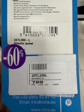 Chaqueta Richa Atlantic GORE-TEX