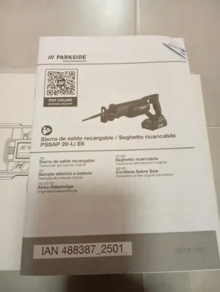 Parkside Sierra de sable nueva performance