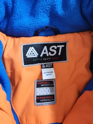 Conjunto esquí infantil naranja y azul