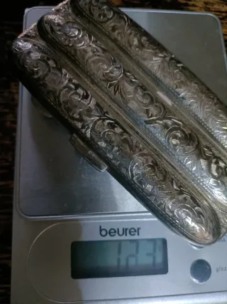 Petaca de plata inglesa para puros