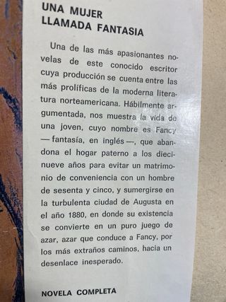 Una mujer llamada Fantasía
