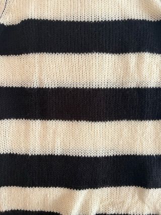 Jersey Zara Man Rayas Blanco y Negro