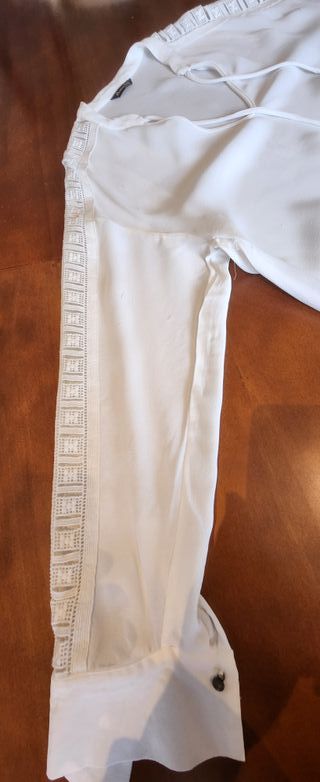 Blusa blanca Massimo Dutti