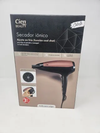Secador iónico Cien Beauty Negro/Dorado