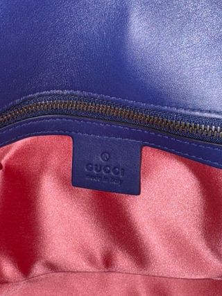 Bolso Gucci Marmont Terciopelo Azul