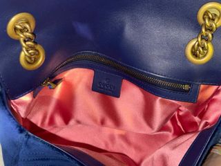 Bolso Gucci Marmont Terciopelo Azul