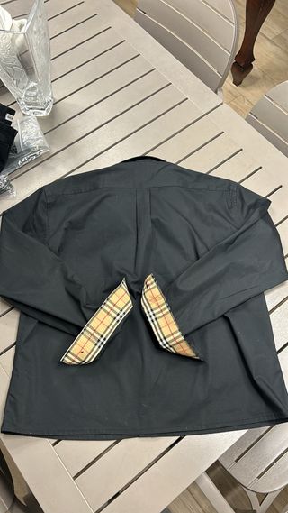 Camicia Burberry Uomo Nera con Check