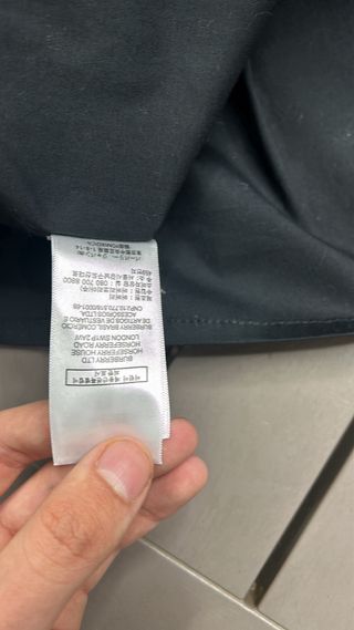 Camicia Burberry Uomo Nera con Check