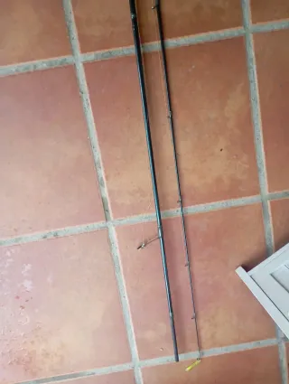 Caña de pescar y carrete