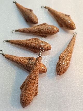 LOTE PESCA de 23 PLOMOS para SURFCASTING