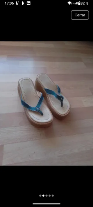 Sandalias Bratz plataforma denim