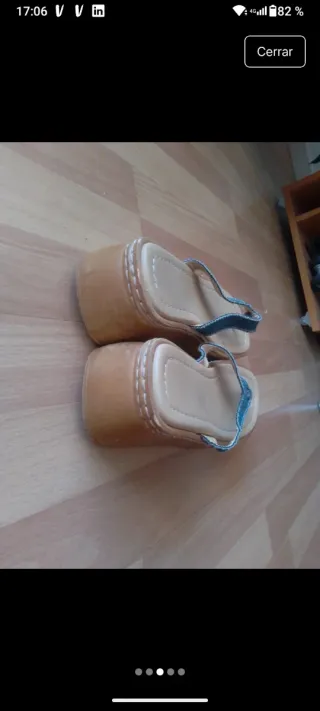 Sandalias Bratz plataforma denim