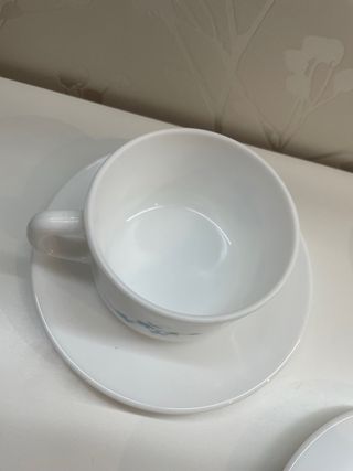 3 Tazas Arcopal Verónica Flores Azules