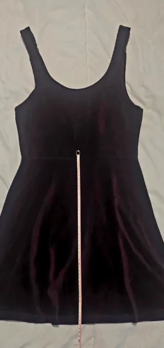 Vestido burdeos imitación pana