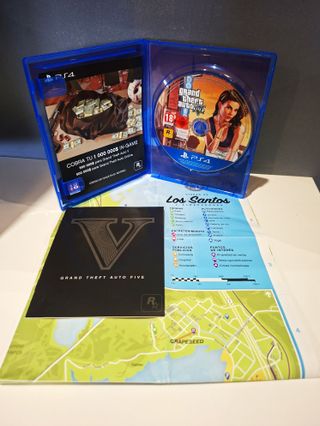Grand Theft Auto V Ps4 + Mapa /Juego GTA 5 / GTA V