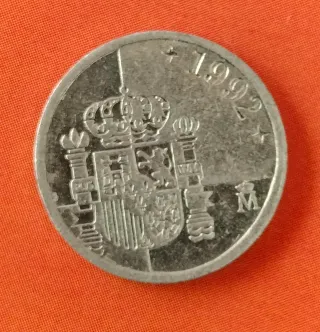 7 Monedas 1 Peseta Juan Carlos I de 1992