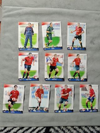 10 cromos C.A. Osasuna Liga 2009
