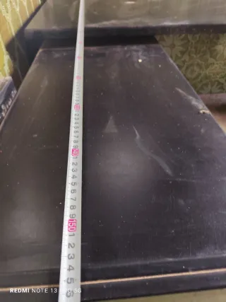 Mesa de oficina negra 1.80x1.56