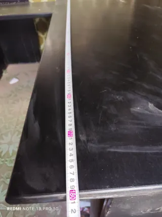 Mesa de oficina negra 1.80x1.56