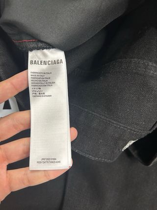Jeans Balenciaga neri con logo Taglia 34