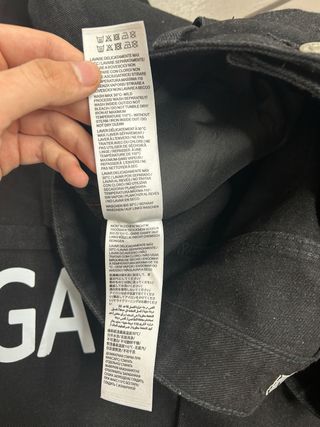 Jeans Balenciaga neri con logo Taglia 34