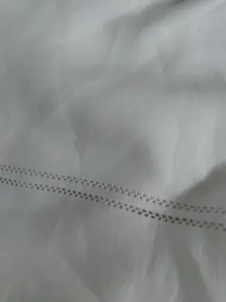 3 federe ricamate a mano lino cotone