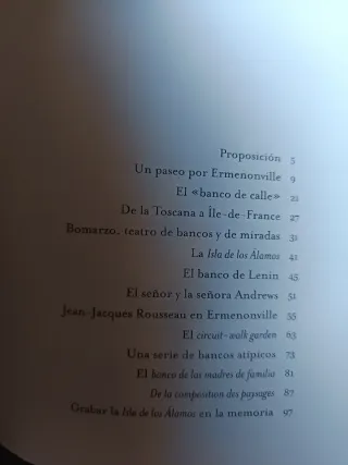 EL BANCO EN EL JARDÍN. Arquitectura, paisajismo.