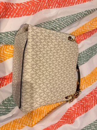 Borsa Michael Kors Beige Oro