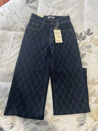 Vaqueros MISS BON rectos con brillos Talla 34