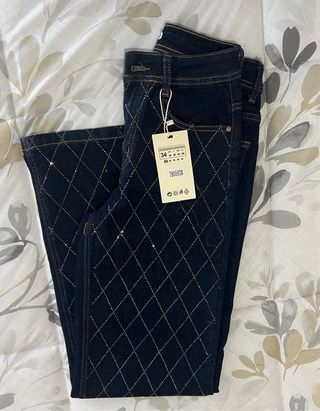 Vaqueros MISS BON rectos con brillos Talla 34