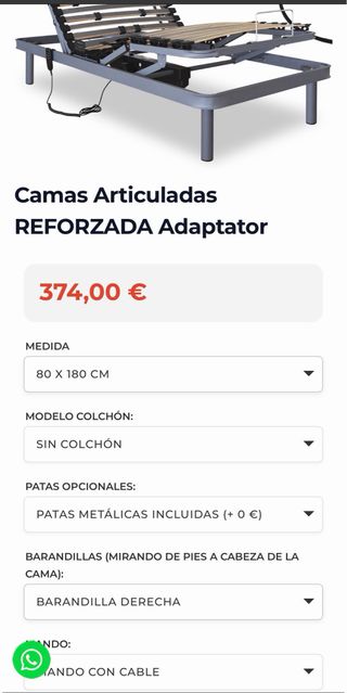 Cama articulada eléctrica FIRMEZA