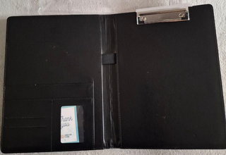 Cartellina A4 Pelle PU Nera Multicolore