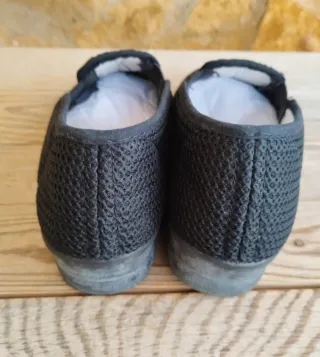 Zapatillas casa negras vintage T.36