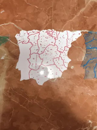 Mapa Nacional Español de Ríos y Relieves