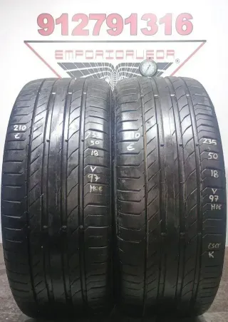 235 50 18 Y CONTINENTAL RUEDA AL 90% VIDA UTIL