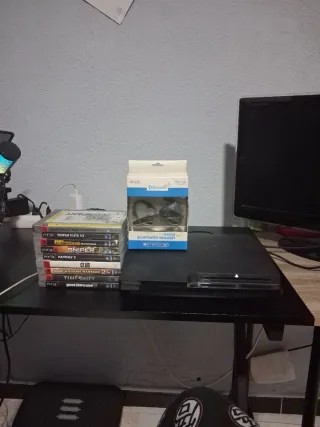 Consola PS3 Sony Negra + 9 Juegos