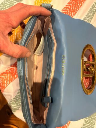 Borsa Liu Jo denim trapuntata oro