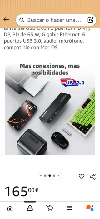 Estación de acoplamiento WAVLINK USB-C