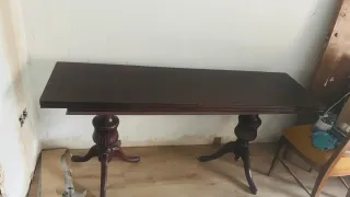 Mesa extensible vintage madera