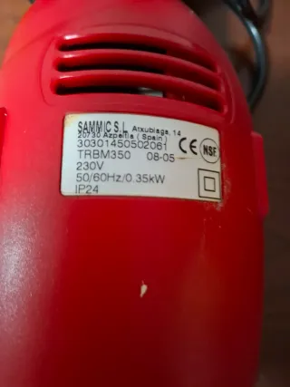 Batidora Sammic Roja