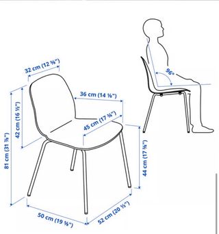 Sillas LIDÅS Ikea Blancas