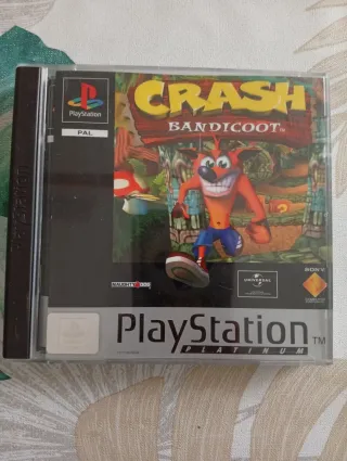 Crash Bandicoot PS1 Platinum. Disco impoluto